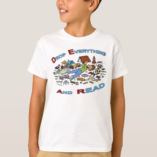 Tappa allt och läs t-shirt (Framsida)