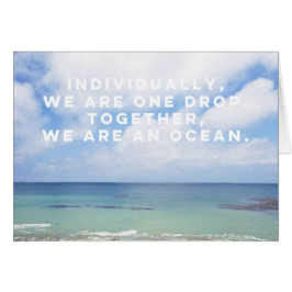 Tappa av hav hälsningskort