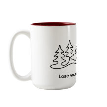 Tappa dig själv hitta den vilda vandringsdesignmug