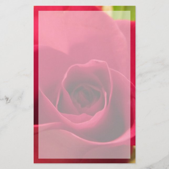 "Tappa dött rött" steg med gränsen Brevpapper (Framsida)