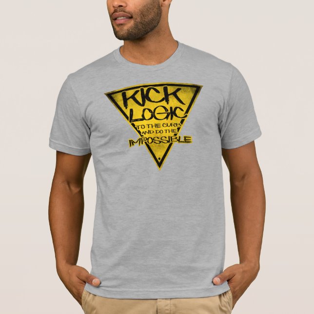 Tappa logiken vid böjningen och gör det omöjliga t shirt (Framsida)