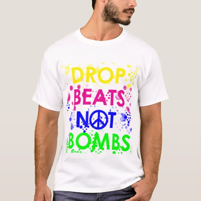 Tappa takter inte bombarderar tee shirt (Framsida)