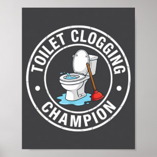 Täppande Toalett Mästarklubb Poster