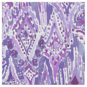 TAPPAR AV UNDRA stam- ultravioletta Boho Ikat Tyg