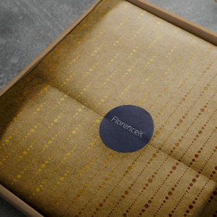 Tappar minsta Kraft guld- naturlig randlinjer Presentpapper