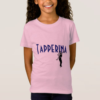 Tapperina broderade T-tröja (blått) T-shirt