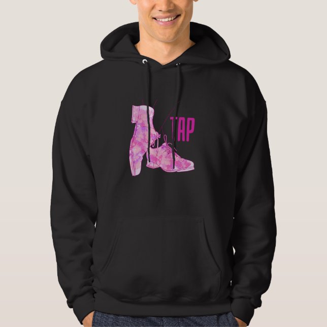 Tapping Tap Rhythmic Foot Stomping Tapper Tap Danc Hoodie (Framsida)