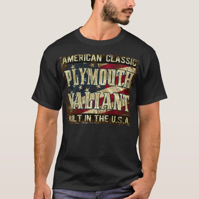 Tappra Plymouth - klassikerbil som byggas i USA Tee Shirt (Framsida)