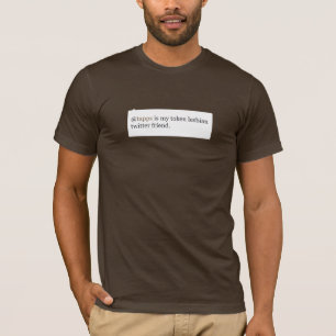 @tapps är min lesbiska twittervän för tecken tee shirt