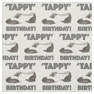 Tappy Birthday Dance Shoe Tapdance Black White Tyg
