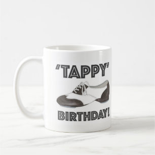 Tappy Grattis på födelsedagen Tap Shoe Dance Teach Kaffemugg