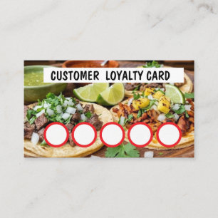 TAQUERIA - KANTOR LOJALITETSKORT  VISITKORT