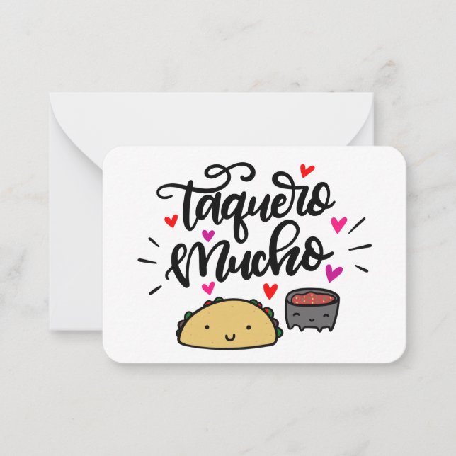 Taquero Mucho Gift-höljen Anteckningskort (Framsida)