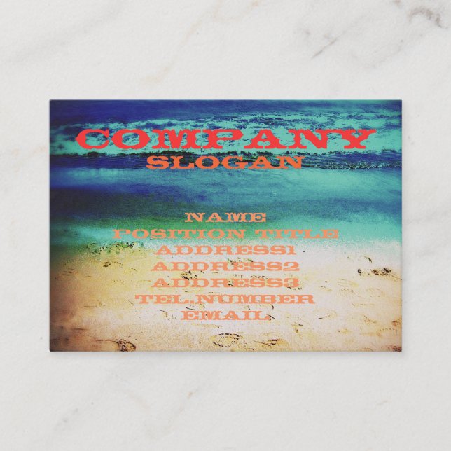 Taquila soluppgång visitkort (Framsida)