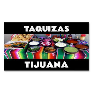 TAQUIZAS TIJUANA MAGNETISKA VISITKORT