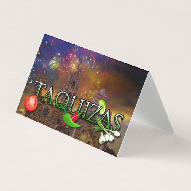 Taquizas Visitkort (Framsida)