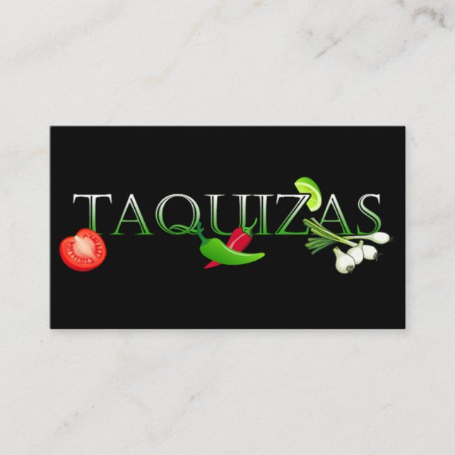 Taquizas Visitkort (Framsida)