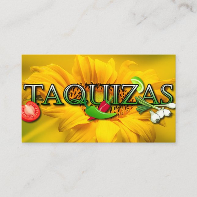 Taquizas Visitkort (Framsida)