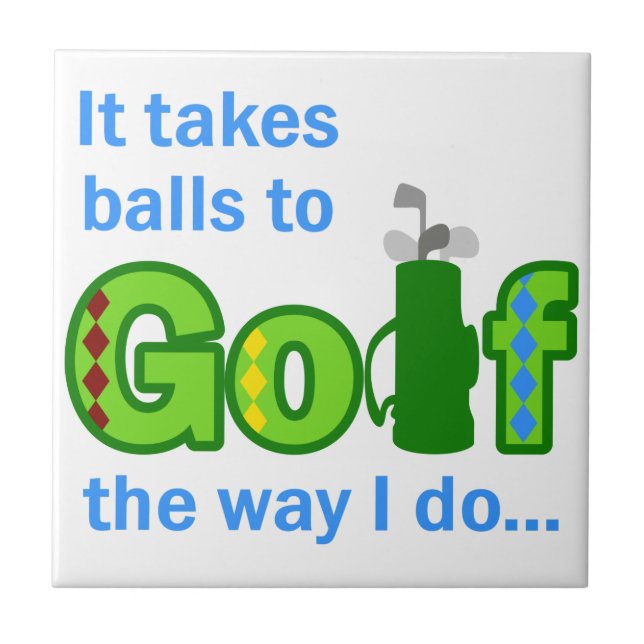 Tar Bollar till Golf Kakelplatta (Framsidan)