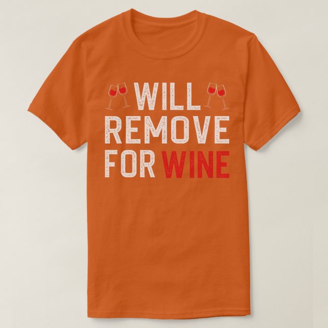 Tar bort för Vin T Shirt (Design framsida)