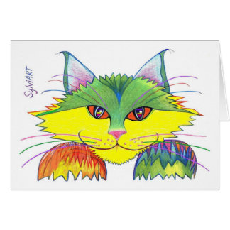 "Tar copyrightt på den Pesky katten", ©2003, Hälsningskort