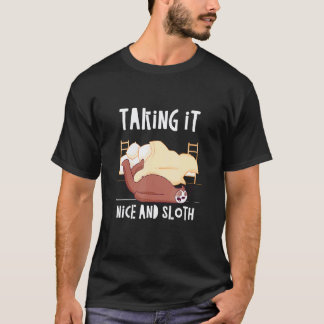 Tar det lugnt och lat dovhjort humor Inaktiv semes T Shirt