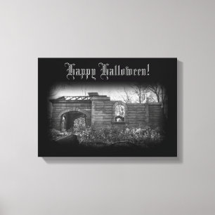 Tar emot Grav Ruin Happy halloween Canvastryck