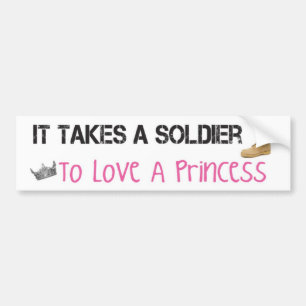 Tar en soldat för att älska en Princess bildekal