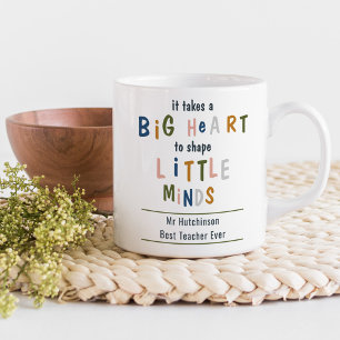 Tar en stor hjärta Rolig typografi Personlig Kaffemugg