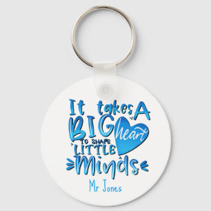 Tar ett stort pulsrödäppellärarklass nyckelring