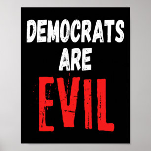 Tar Evil Donald Trump 2024 Amerika tillbaka Poster