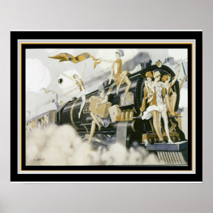 "Tar klaffar art décotryck 16 x 20 för tåg" Poster