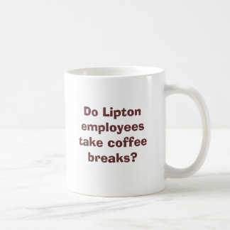 Tar Lipton anställda kaffeavbrott? Kaffemugg