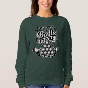 Tar mycket Bollar - roligt golf T Shirt