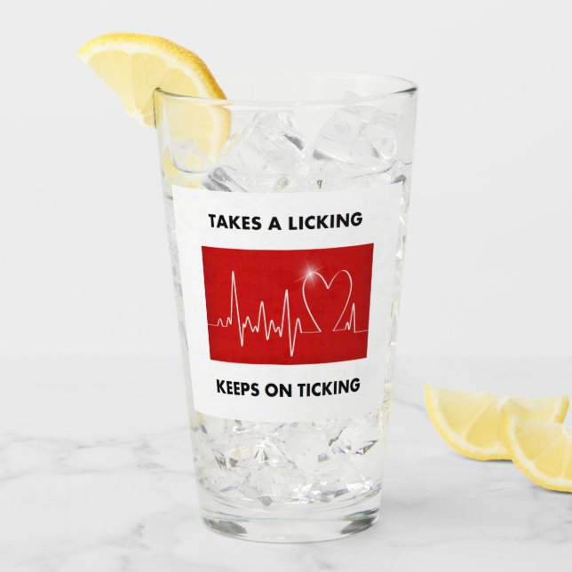 Tar slicka - håller på att ticka glaskopp (Framsida Ice)