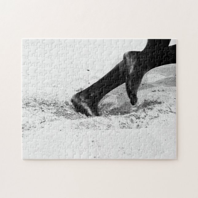 tar slut på sand pussel (Horisontell)