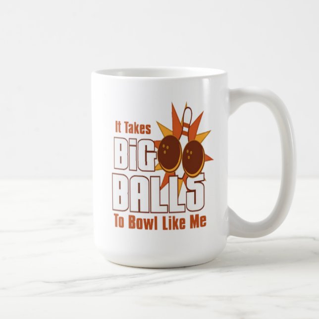 Tar stora bollar: Bowlingkaffemugg Kaffemugg (Höger)