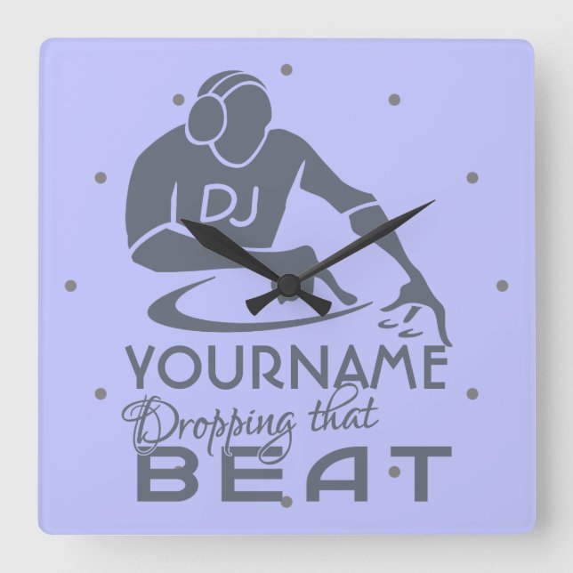 Tar tid på den beställnings- färg- & fyrkantig klocka (Framsida)