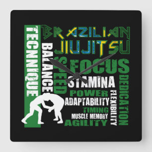 Tar tid på den brasilianska Jiu Jitsu "för Fyrkantig Klocka