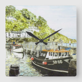 "Tar tid på flickan Jane" Fyrkantig Klocka