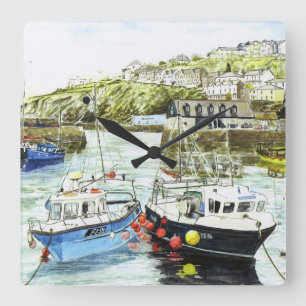 "Tar tid på kinden som varar fräck mot" Fyrkantig Klocka