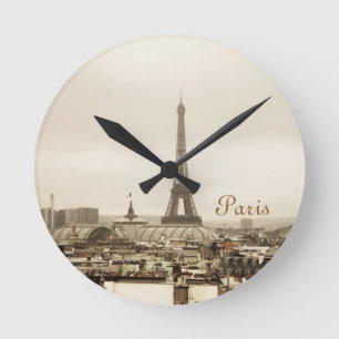 "Tar tid på Paris" Rund Klocka