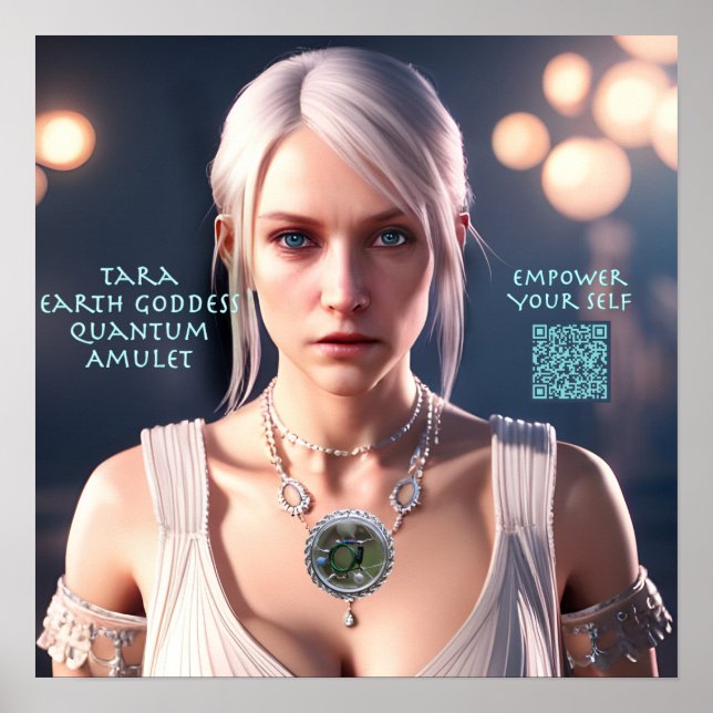 Tara Earth Goddess Quantum Amulet Poster (Framsidan)