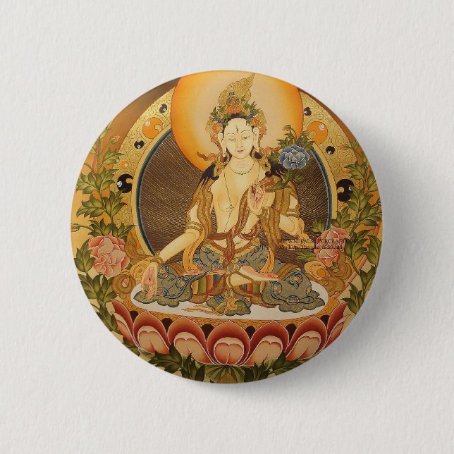 Tara (kvinnliga Buddha) Knapp (Framsida)
