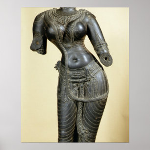 Tara, Nalanda, Bihar, Pala dynasty (sten) Poster