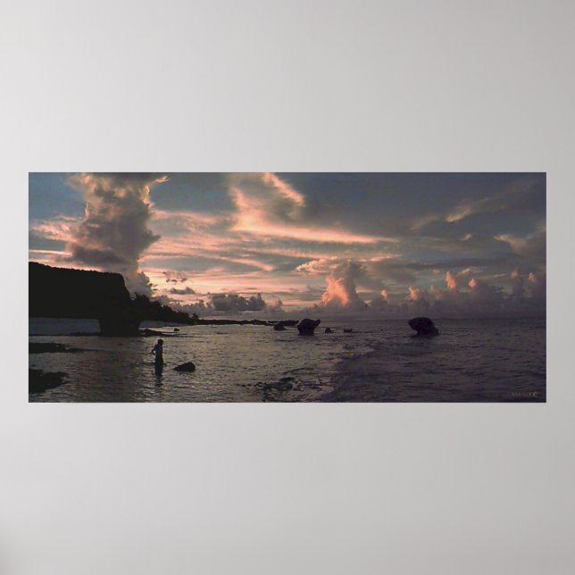 Tarague Sunset Poster (Framsidan)