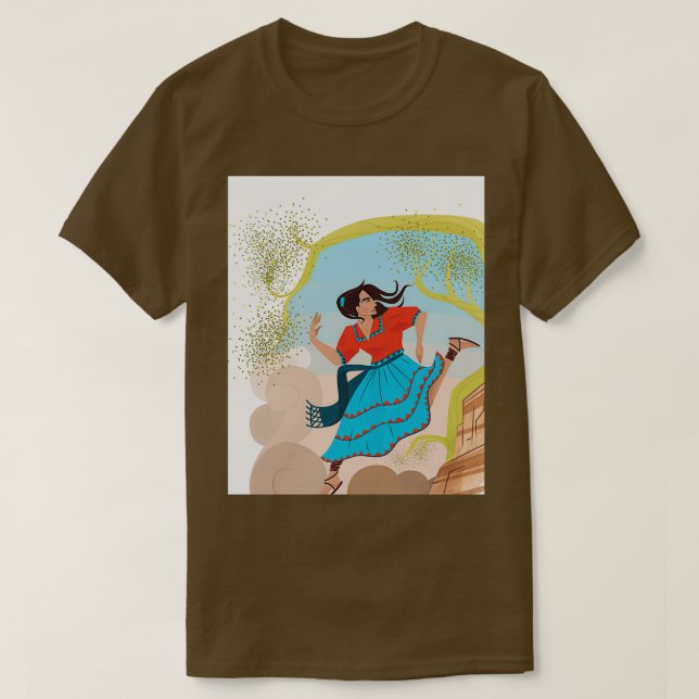 Tarahumara Indigen Mexican Design Graphic  T Shirt (Design framsida)
