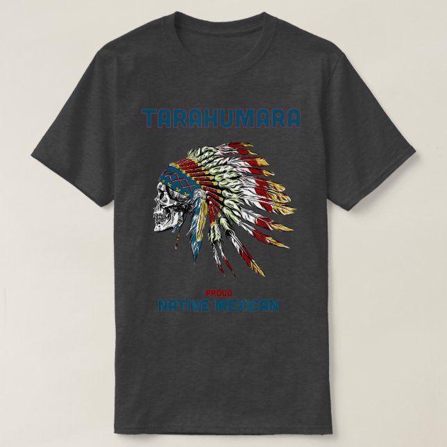 Tarahumara Tribe Native Mexican Indian Proud Retro T Shirt (Design framsida)