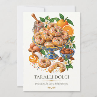 Taralli Dolci – Vintage Italian Dessert Inbjudningar