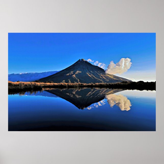 Taranaki Reflection Poster (Framsidan)